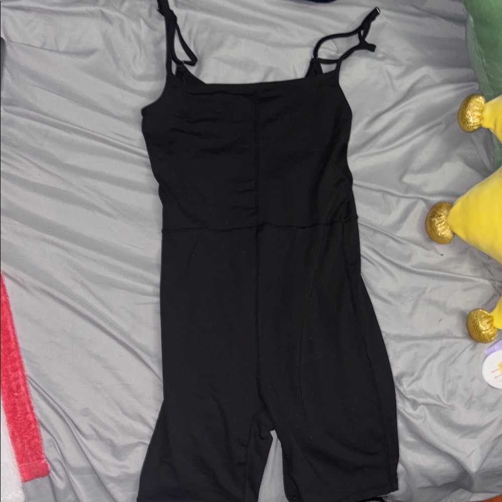 Amazon Black Jumpsuit Versatile Spaghetti Straps